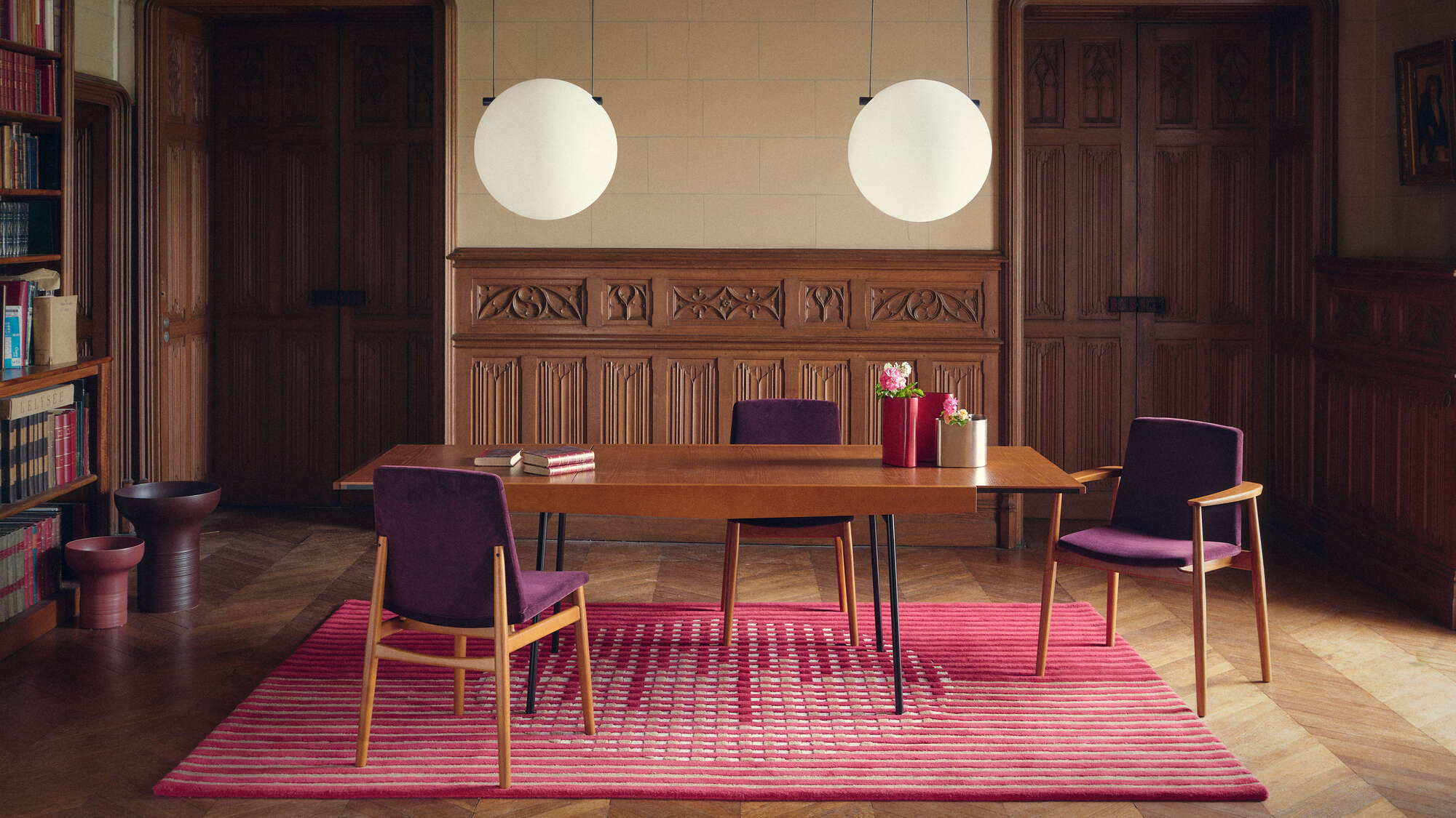 289 Chair guariche stained ash base