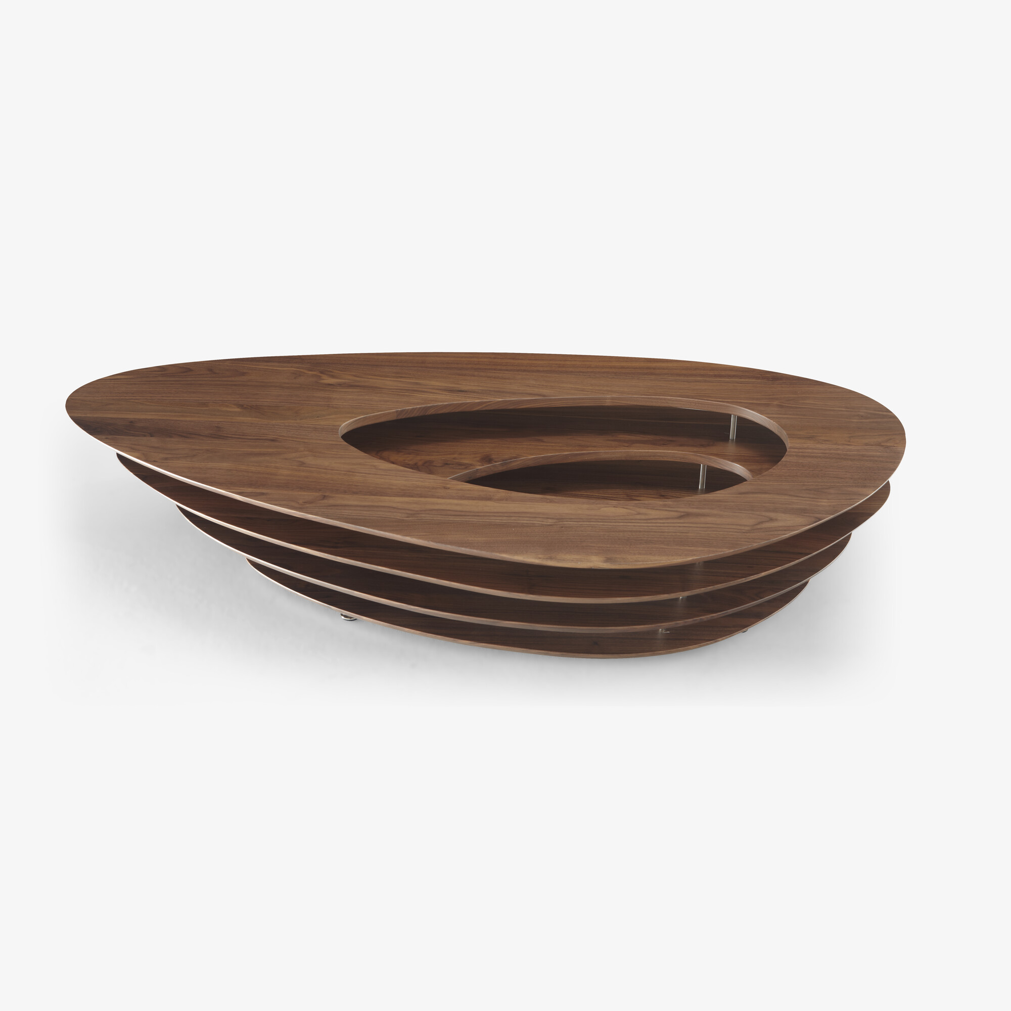 Interstice Low table walnut