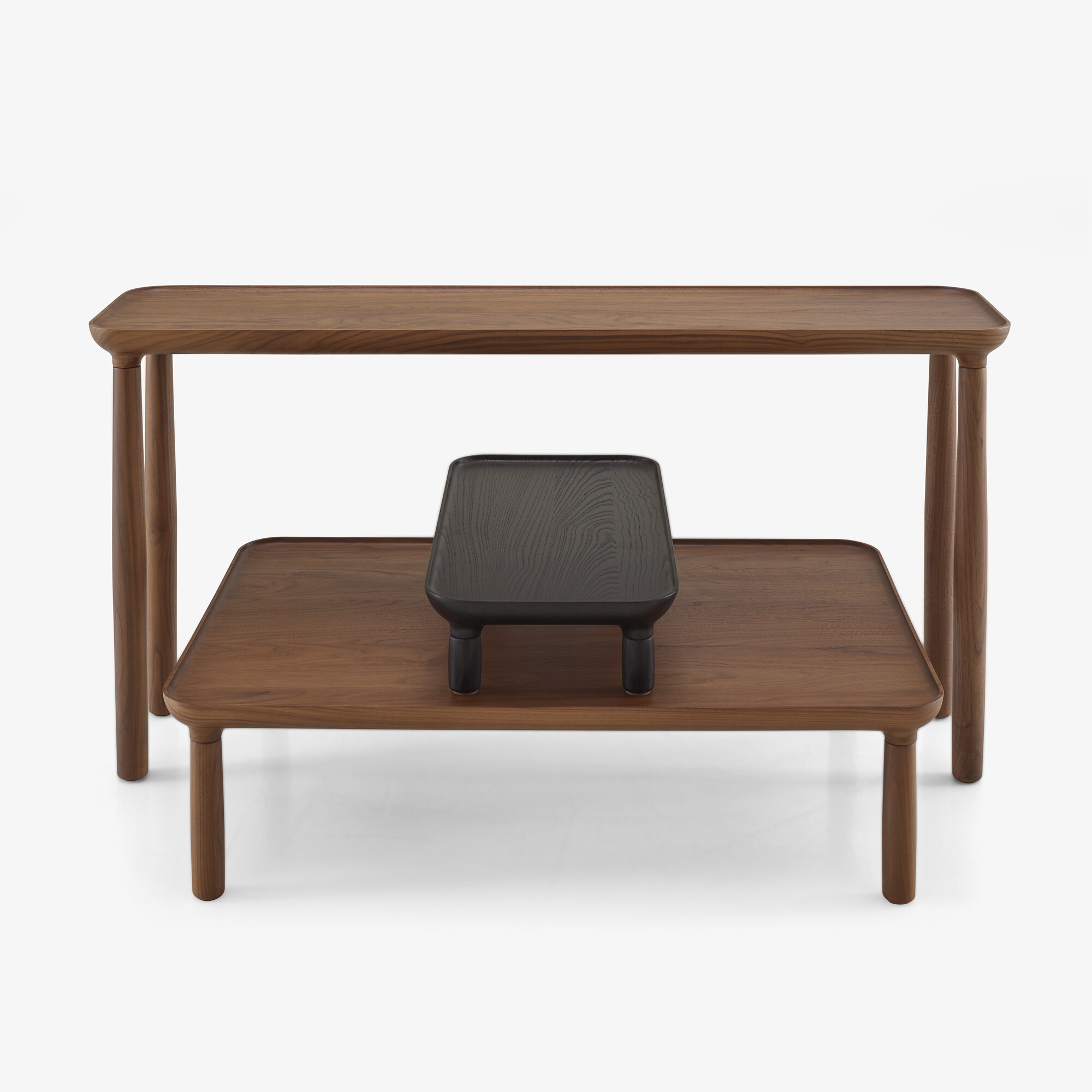 Lotis Occasional table height 12 black stained ash