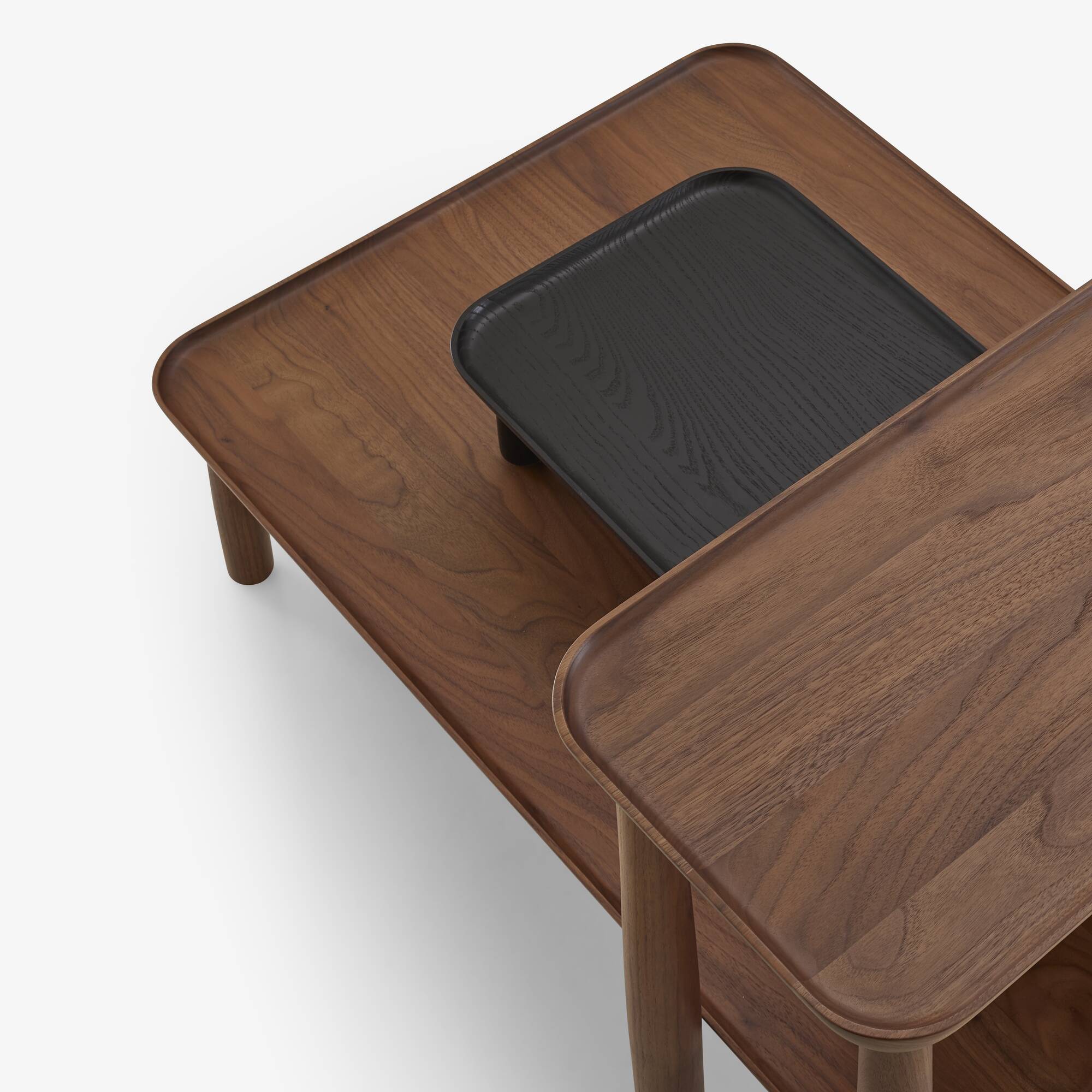 Lotis Occasional table height 12 black stained ash