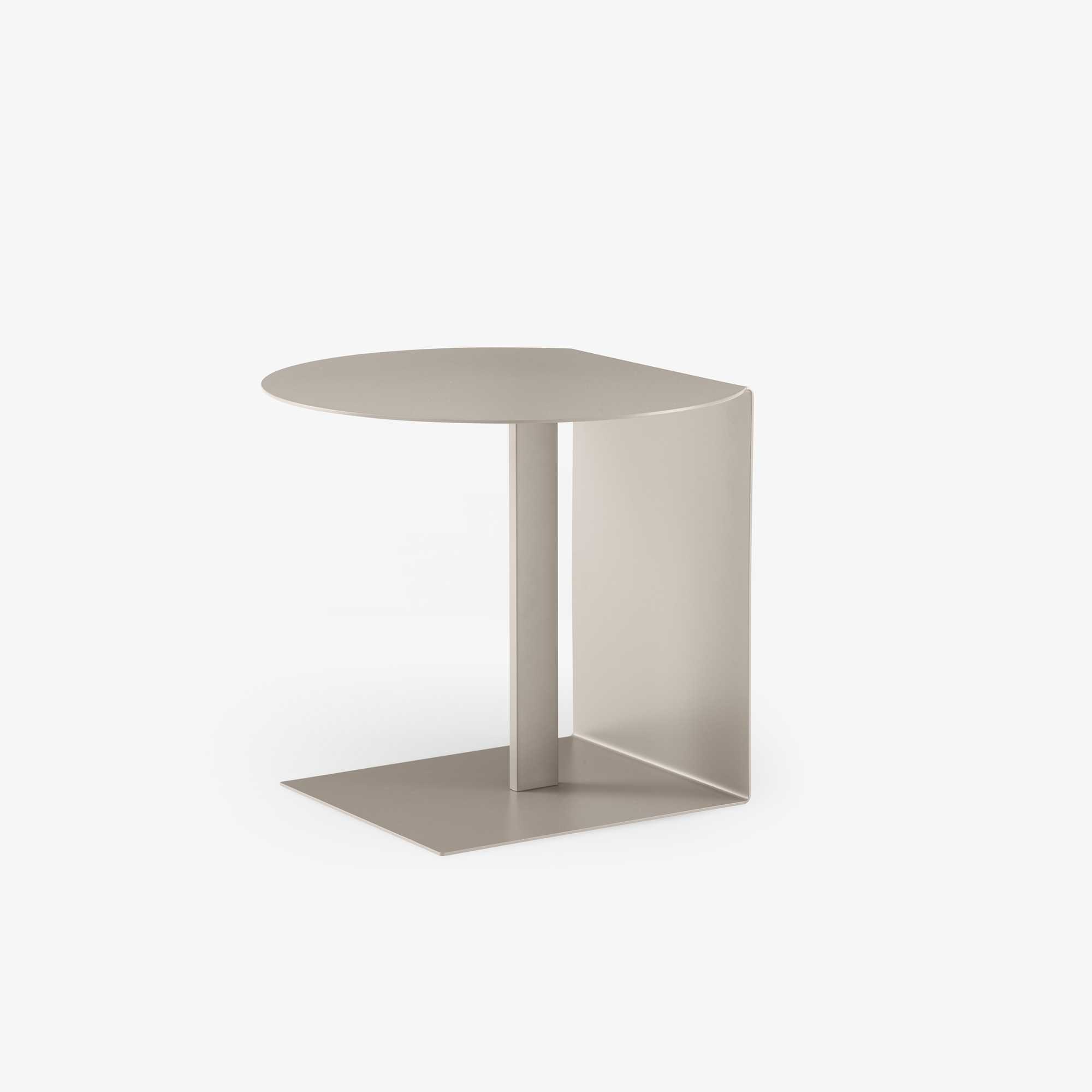 Oda Pedestal table argile lacquer