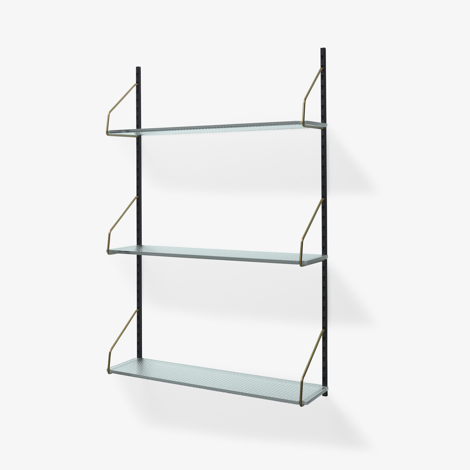 Bibliothèque murale Wall-mounted bookshelf with glass shelves