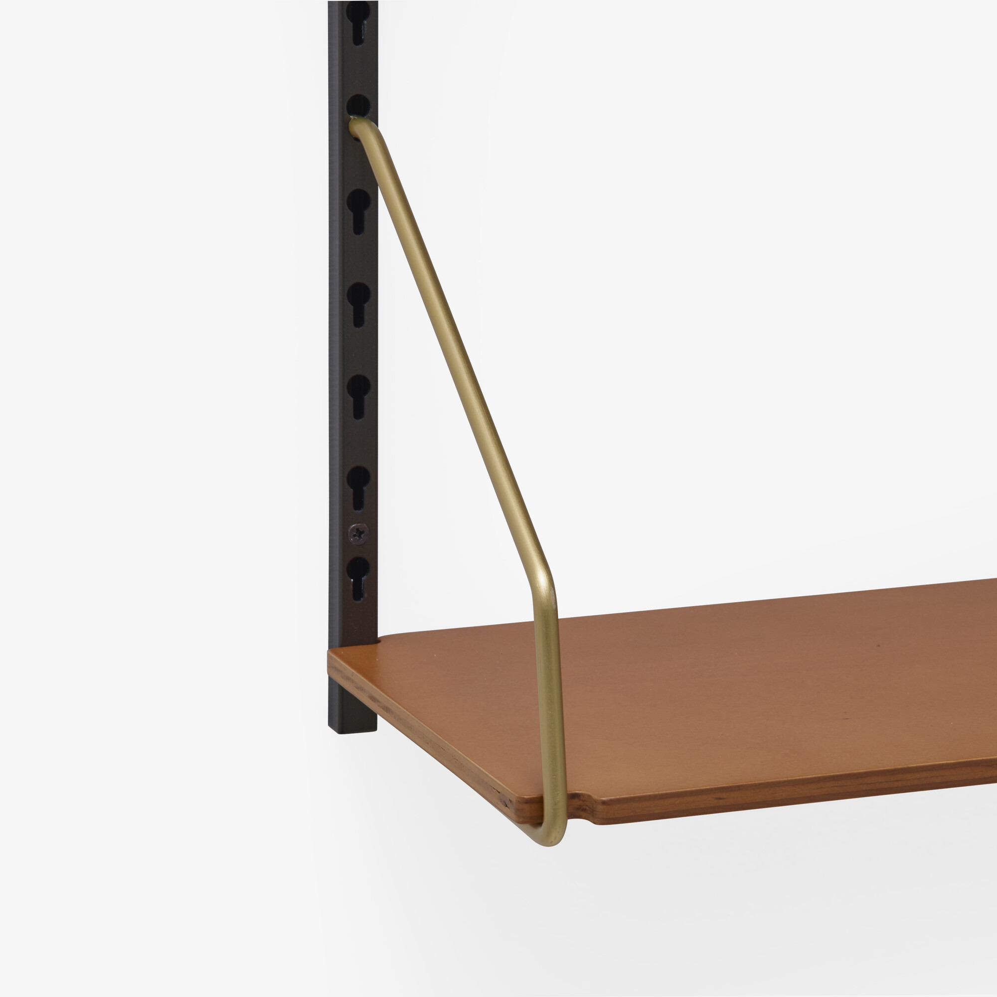 Bibliothèque murale Wall-mounted bookshelf with wooden shelves